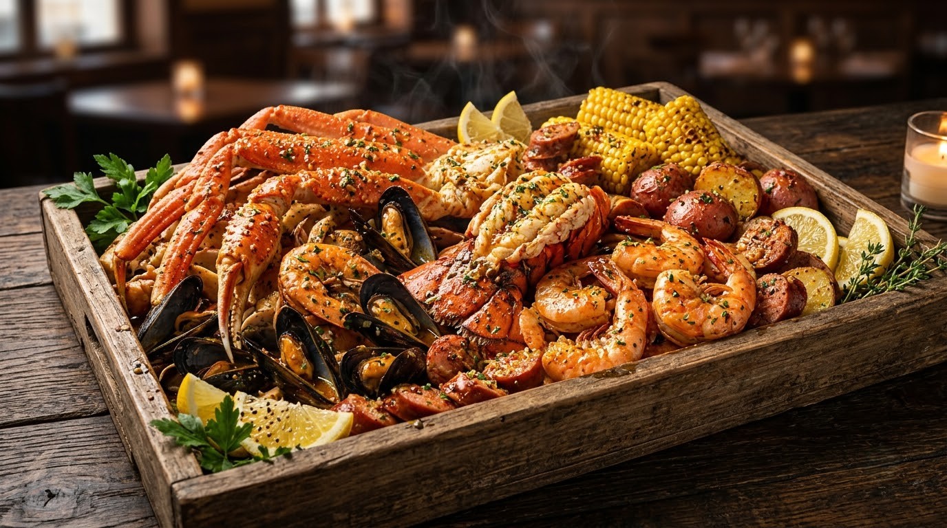 Cajun_seafood_boil_feast_arranged