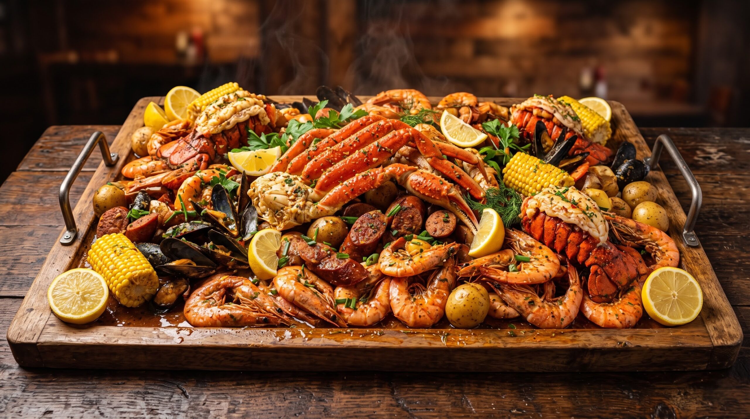 Cajun_seafood_boil_feast_serving