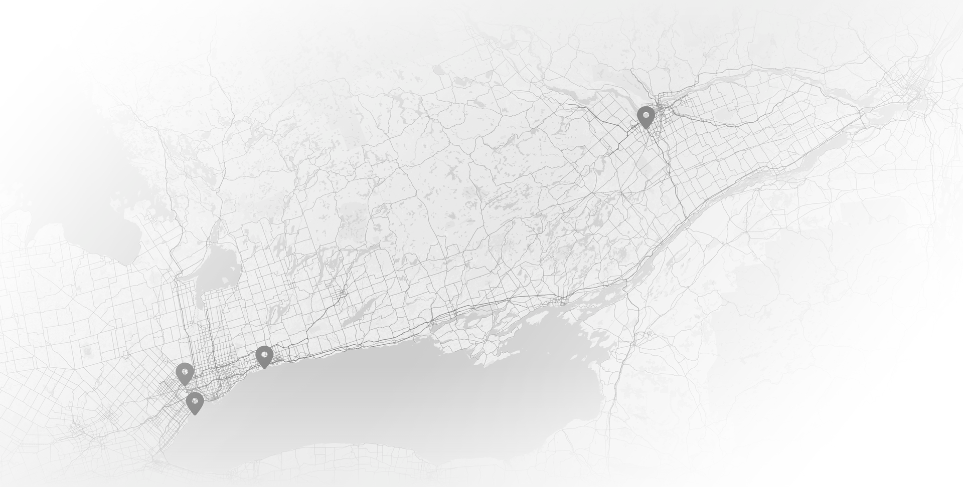Illustrated regional map for Crab Boil franchise