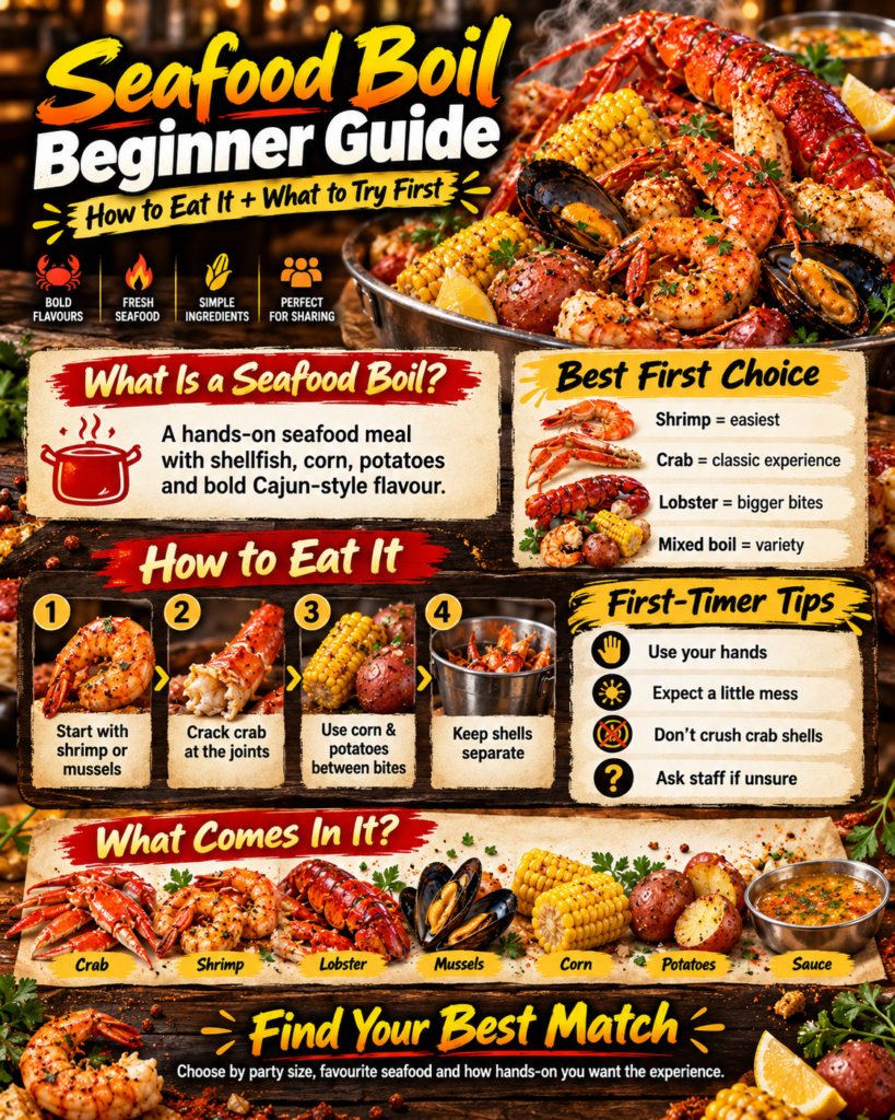 seafood boil guide infographic